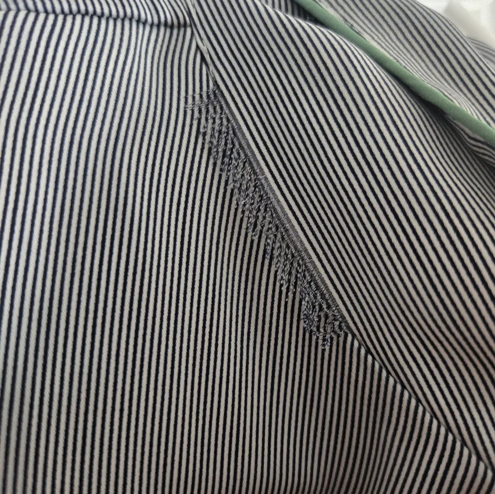 Striped Sleeveless Button-Up Blouse